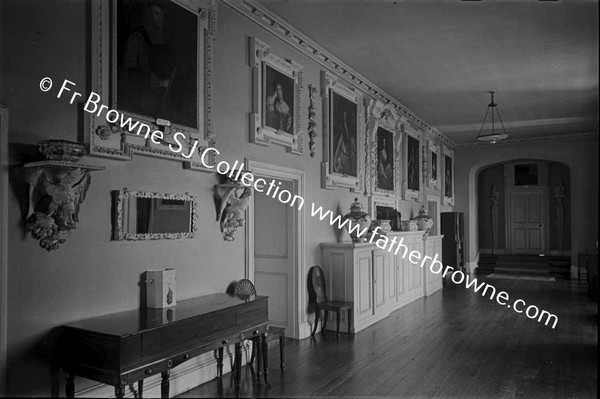 DROMOLAND CASTLE  LIBRARY SHOWING DRAWING ROOM